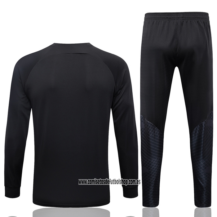 Chandal de Chaqueta del Paris Saint-Germain Jordan Nino 23-24 Negro